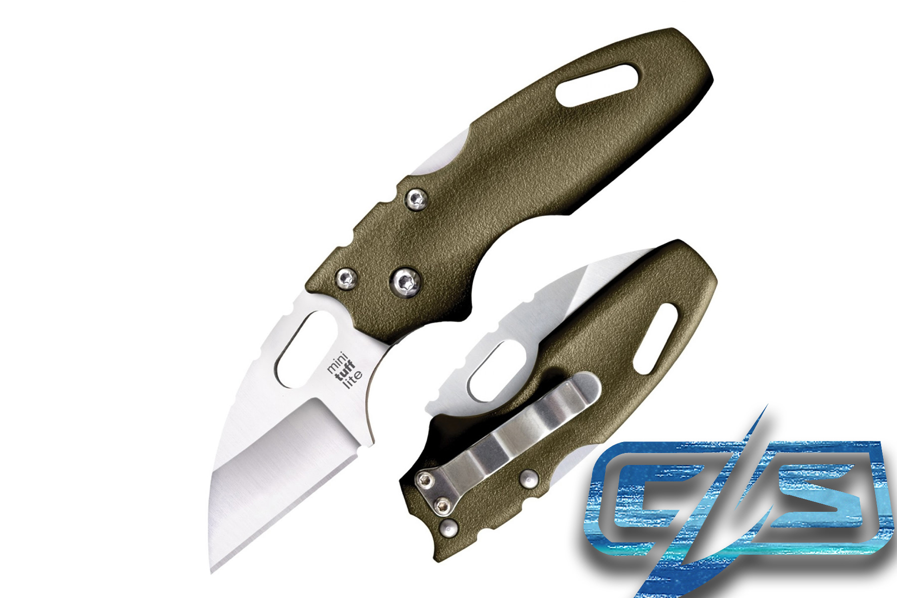 Складной EDC нож Cold Steel 20MT Mini Tuff Lite Plain Edge Black / Red / Blue / OD Green