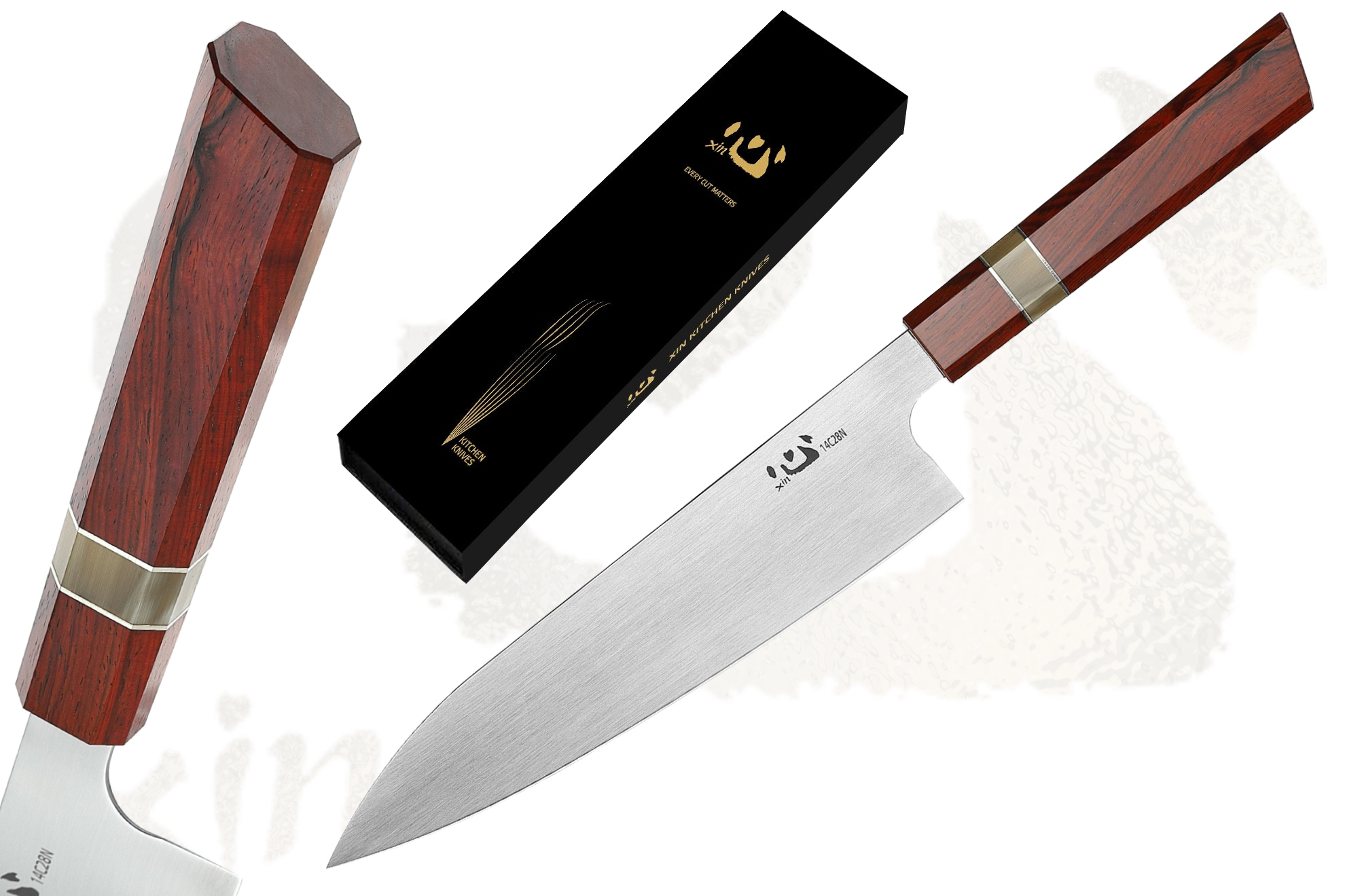 Кухонный шеф-нож Xin Cutlery XC121 — Поварской шеф-нож «Гюйто», из стали 14C28N