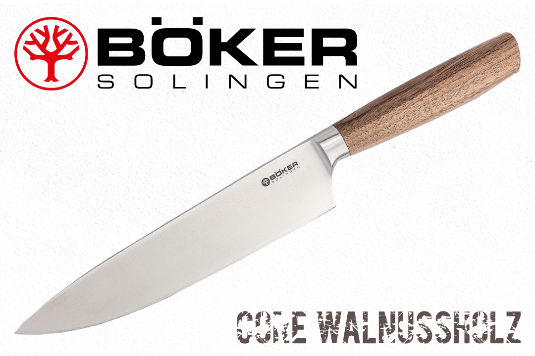 Поварской шеф-нож Boker 130740 (кухонный гюйто Core Chef's Knife), 21 см.