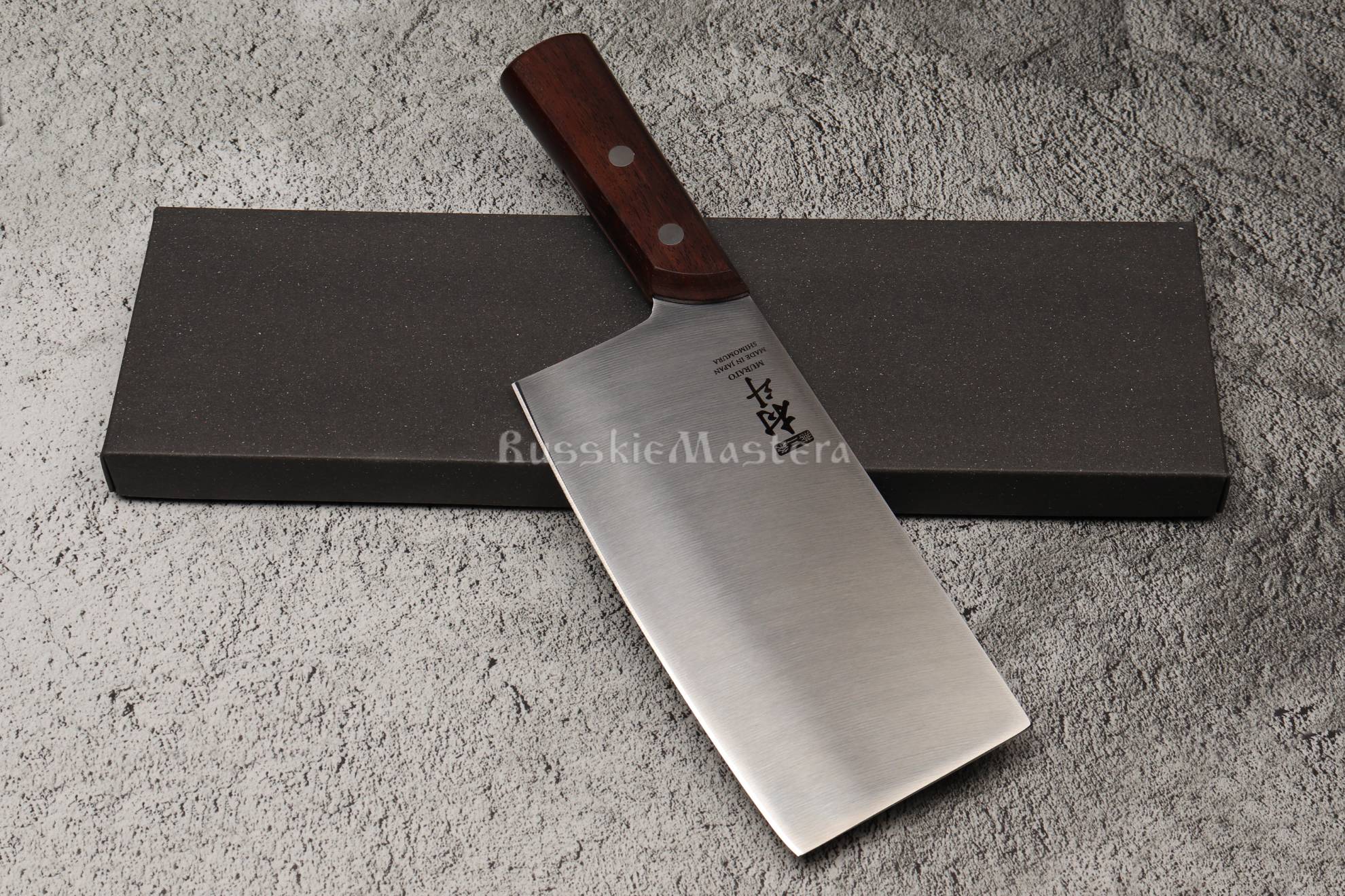 Китайский традиционный кухонный нож-топорик «MCK-102», сталь MoV Stainless Steel. Shimomura, Япония.