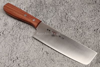 Кухонный японский нож-топорик Накири MSC MS-300, Masahiro. Сталь MBS-26, рукоять Pakka wood.