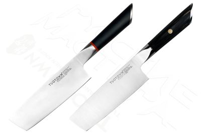 Накири Fermin — 2 модели ножей Nakiri (поварской нож TuoTown из стали 1.4116), 16 см.